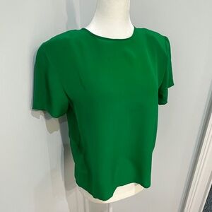 Laura & Jayne Collection Women’s Kelly Green Silk Blouse